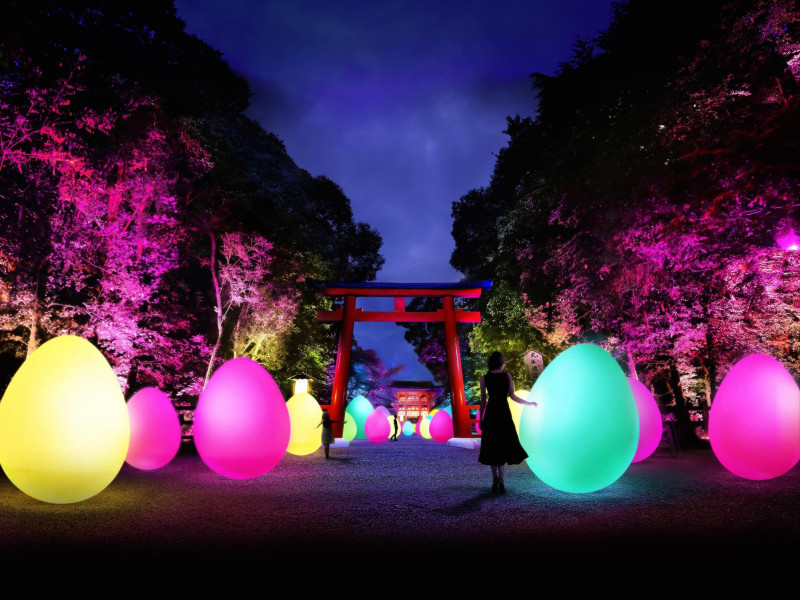 チームラボが世界遺産「下鴨神社」を光と音のアート空間に！