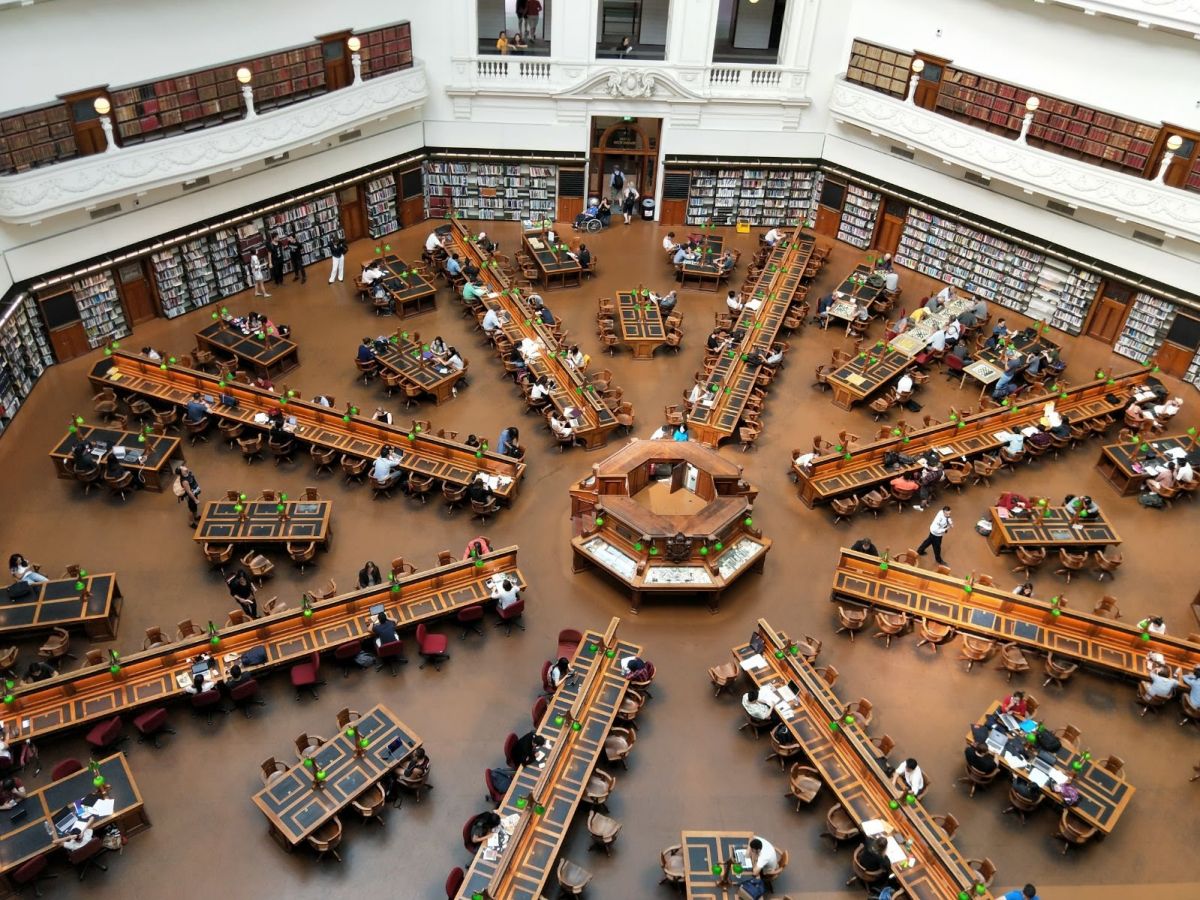 【オーストラリア】放射線状にのびる机がとても美しい「ビクトリア州立図書館」