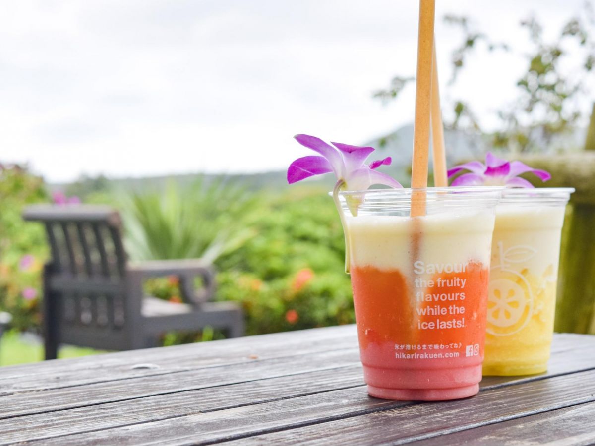 濃厚な絶品フレッシュジュースをいただける、石垣島の絶景カフェ「光楽園」