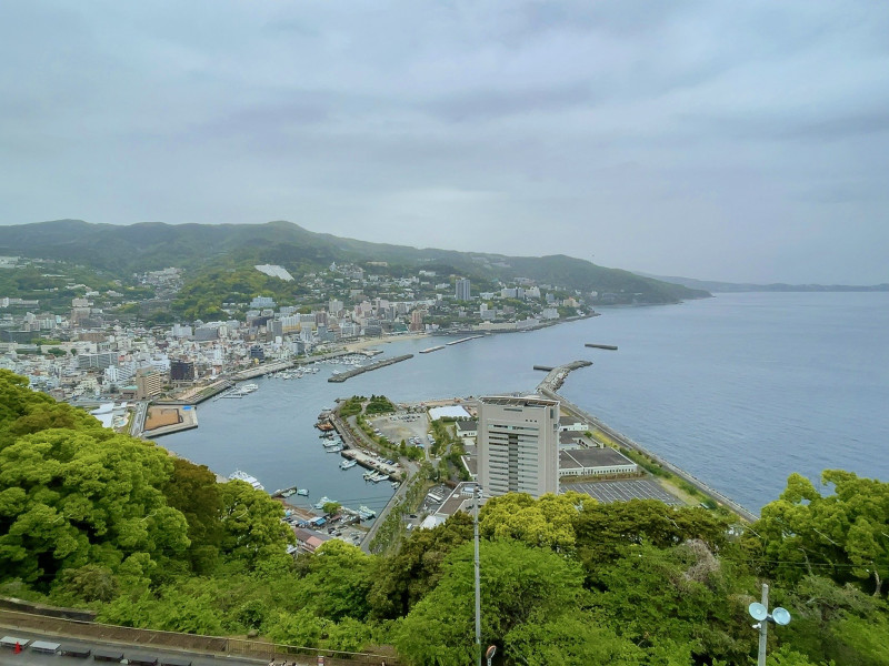 熱海城6階展望台からの景色